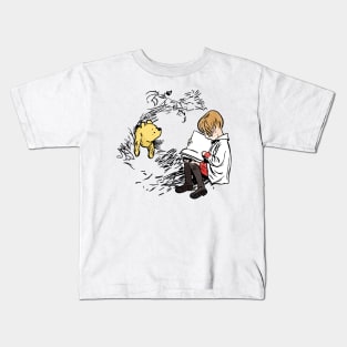 Vintage Winnie the Pooh and Christopher Robin Kids T-Shirt